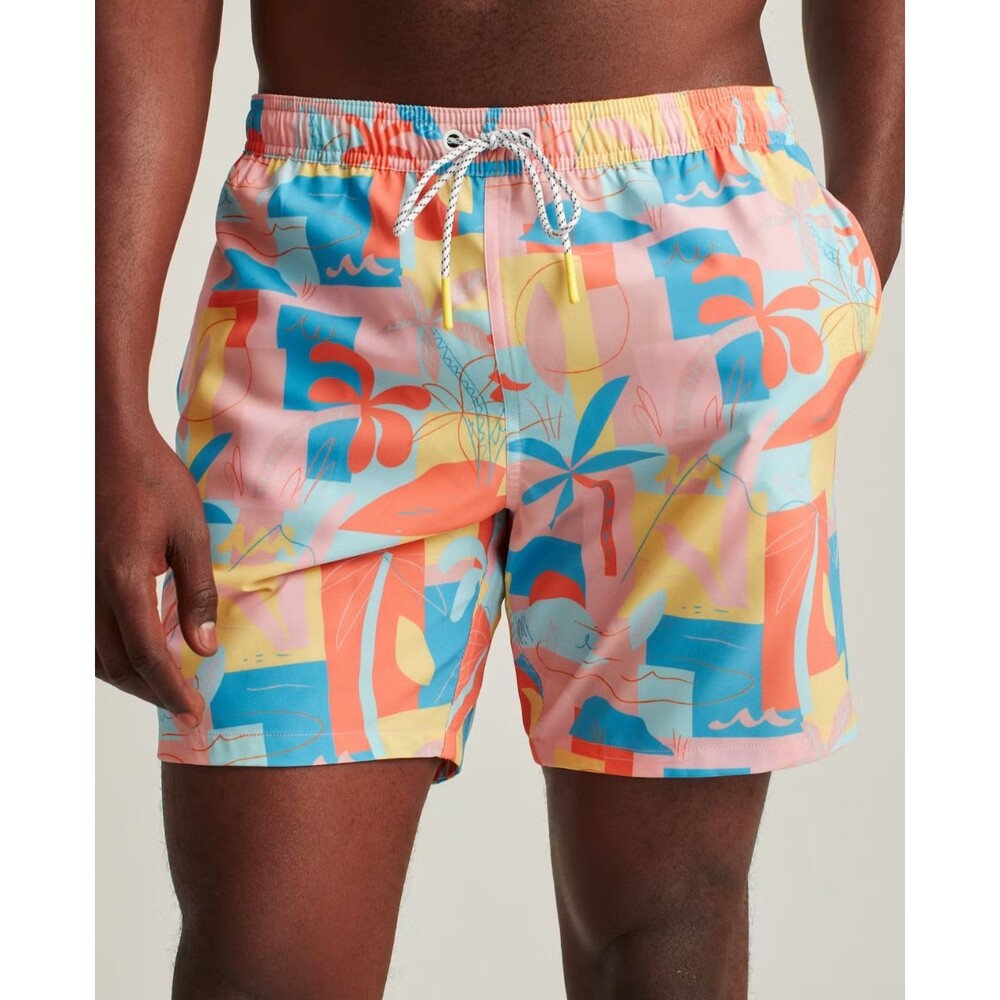 Bonobos Riviera Recycled Swim Trunks Island Time Shorts Men's Printed XXL 257112